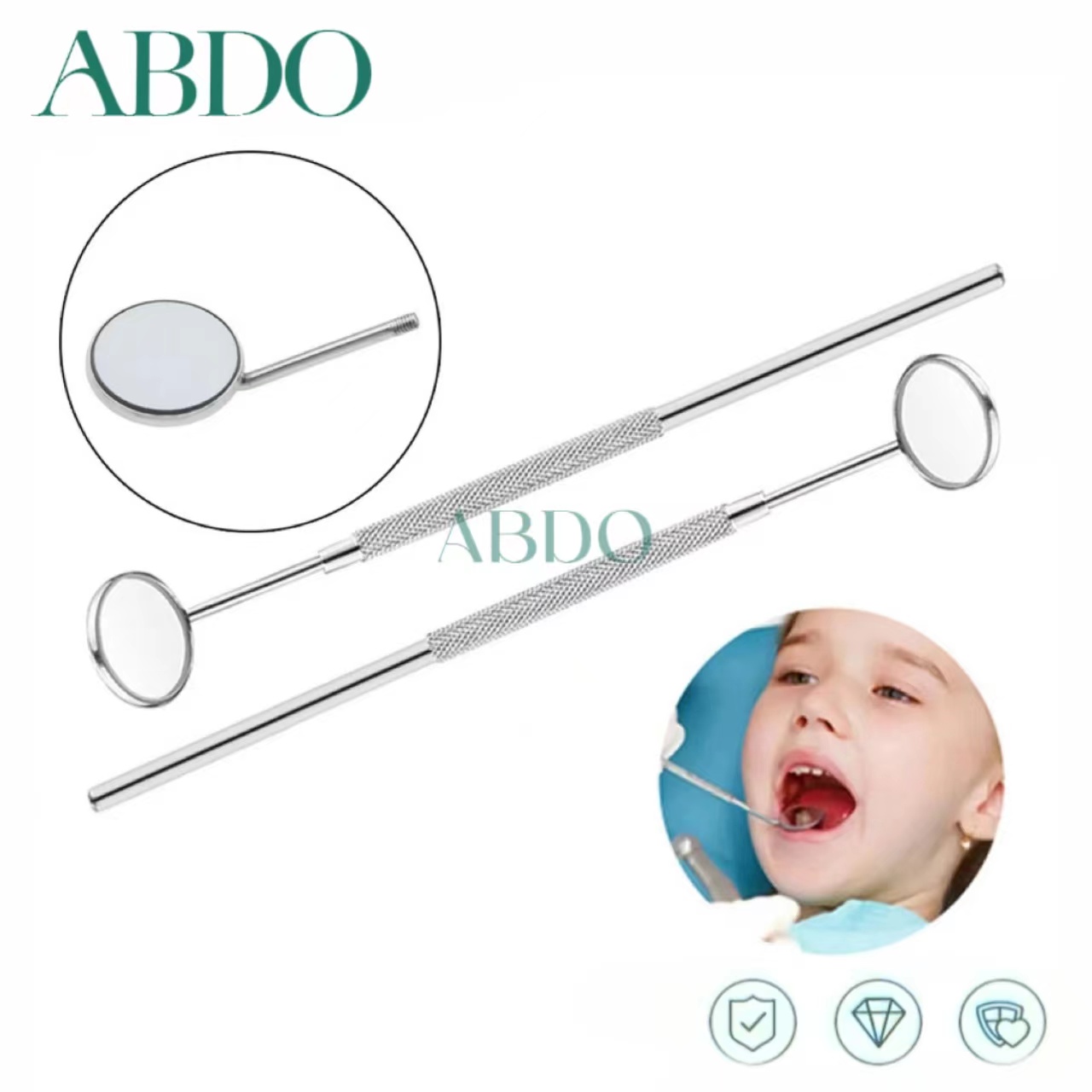 Teeth Whitening Products - 10 Set Dental Mouth Mirrors Checking