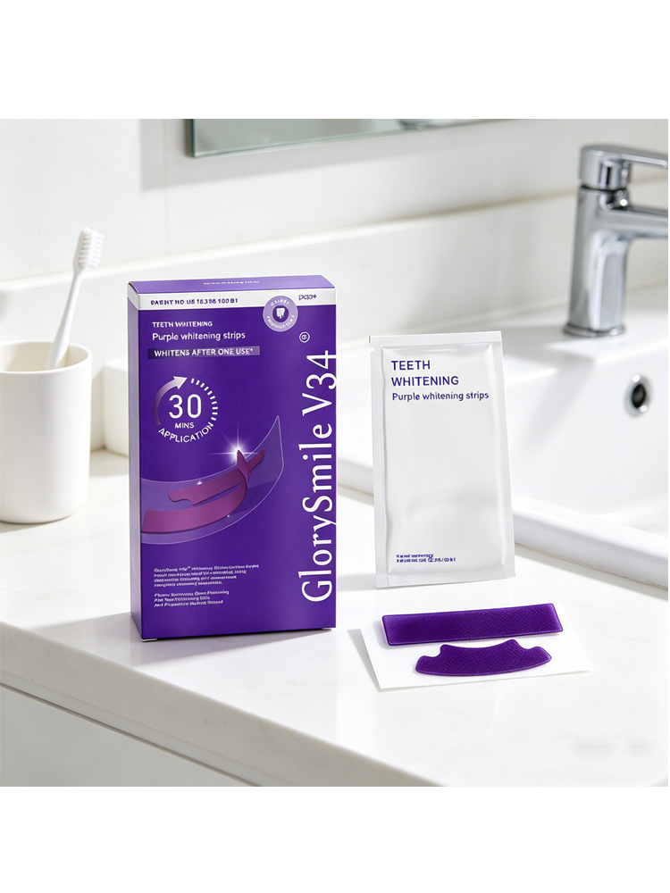 Teeth Whitening Strips Crest - Purple Whitening Strips Brighten Tooth Remove