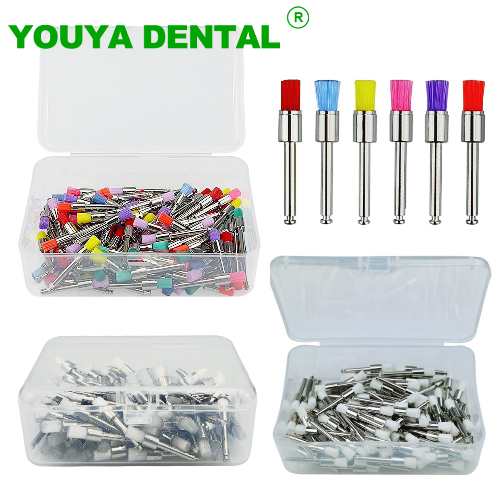 Teeth Whitening Express - 100pcs/Box Dental Polishing Brush Nylon Prophylaxis