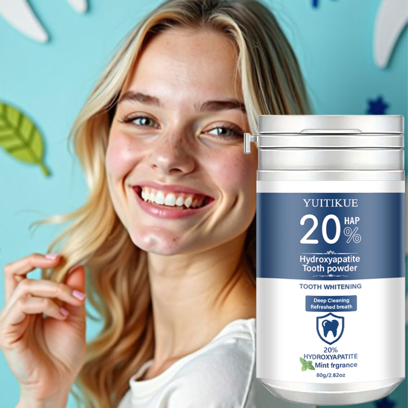 Teeth Whitening Instant - Yuitikue 20% Hydroxyapatite Tooth Powder, Mint