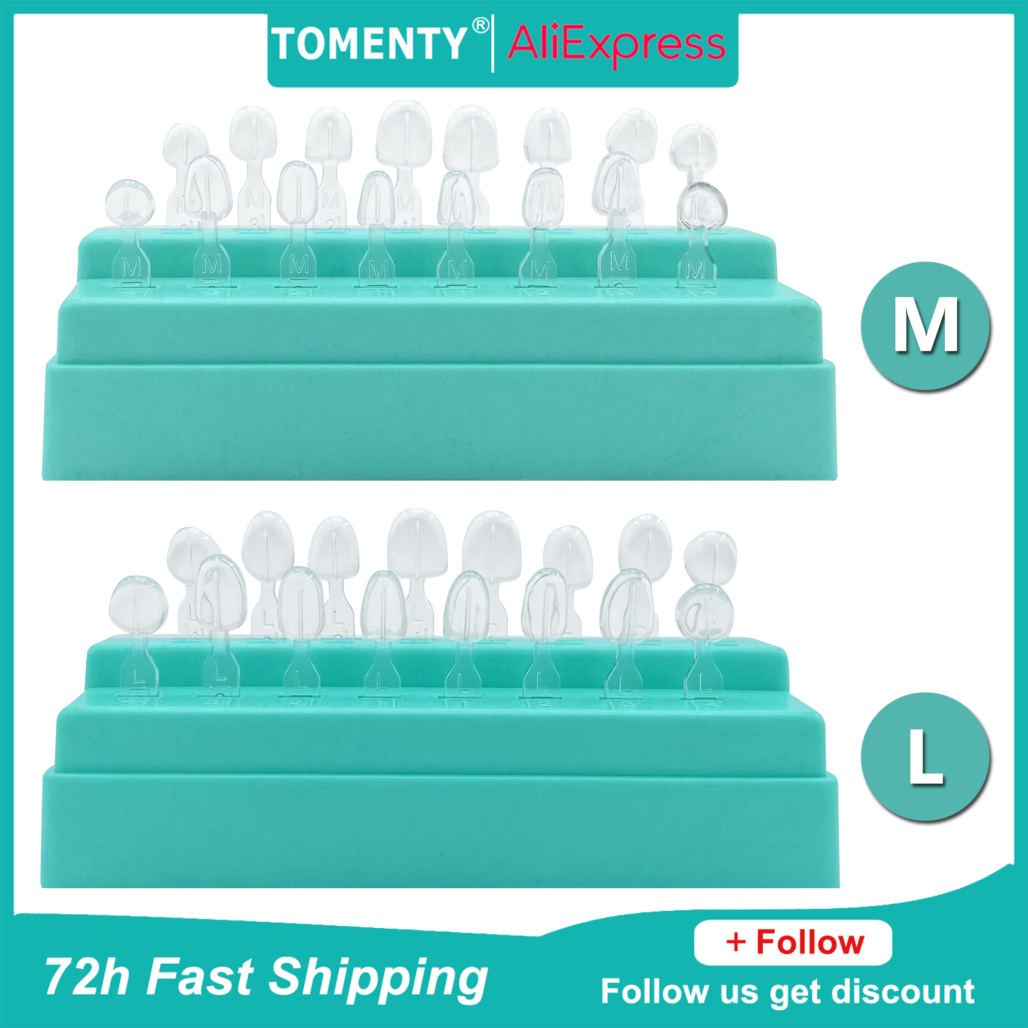 Teeth Whitening Moulds - 32pcs/Set Dental Veneer Mould Kit Composite