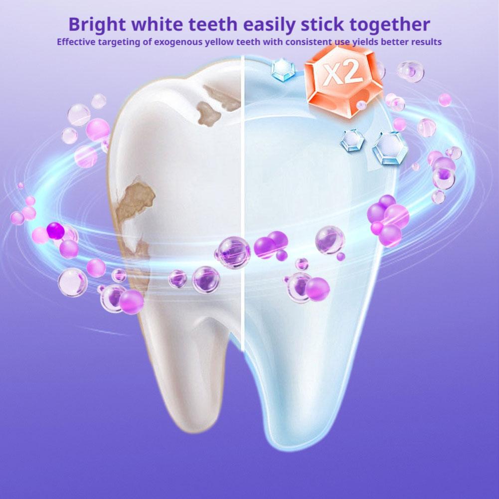42Pairs V34 Purple Teeth White - огляд і ціна Teeth Whitening Strips Crest