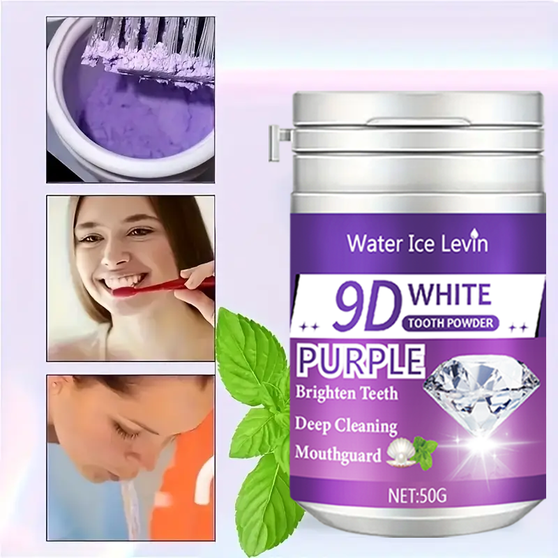 9D White Purple Toothpowder. B - огляд і ціна Teeth Whitening Instant
