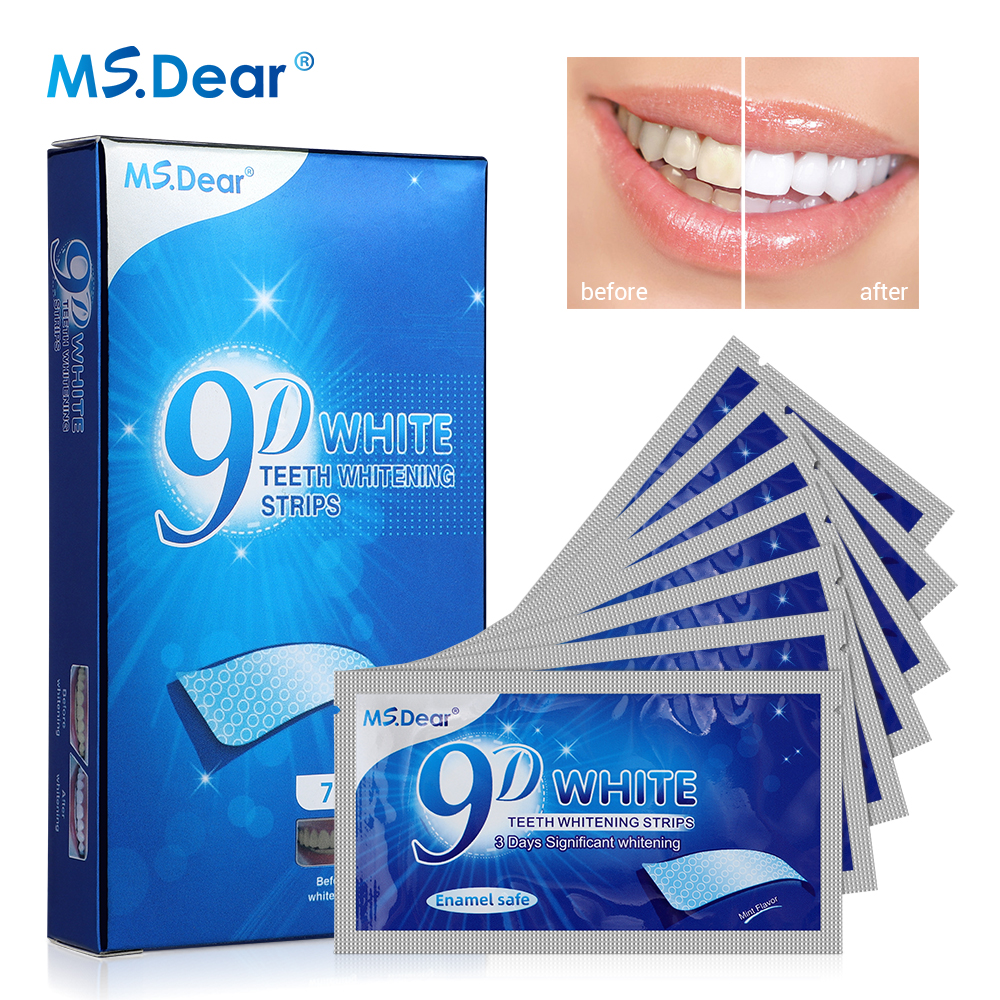 9D Gel White Teeth Cleaning St - огляд і ціна Teeth Whitening Strips Crest