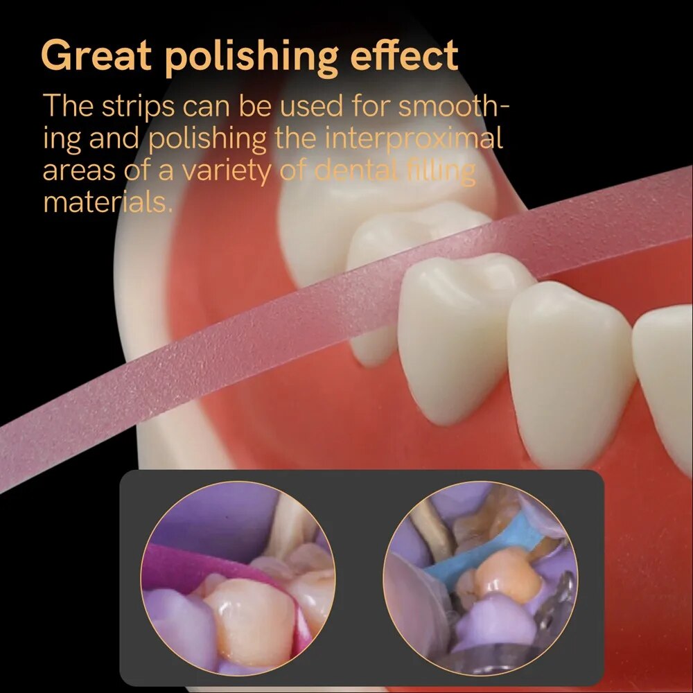 Dental Polishing Strip Roll 4m - огляд і ціна Teeth Whitening Strips Crest