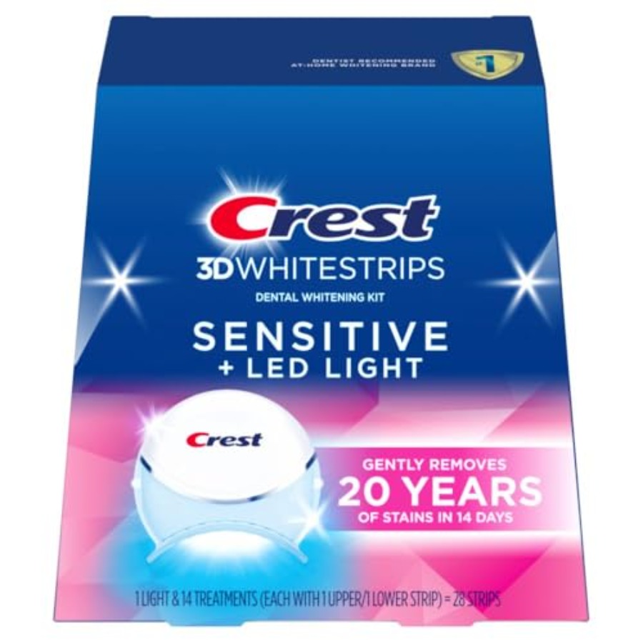Crest 3D Whitestrips Sensitive - огляд і ціна Teeth Whitening Strips Crest
