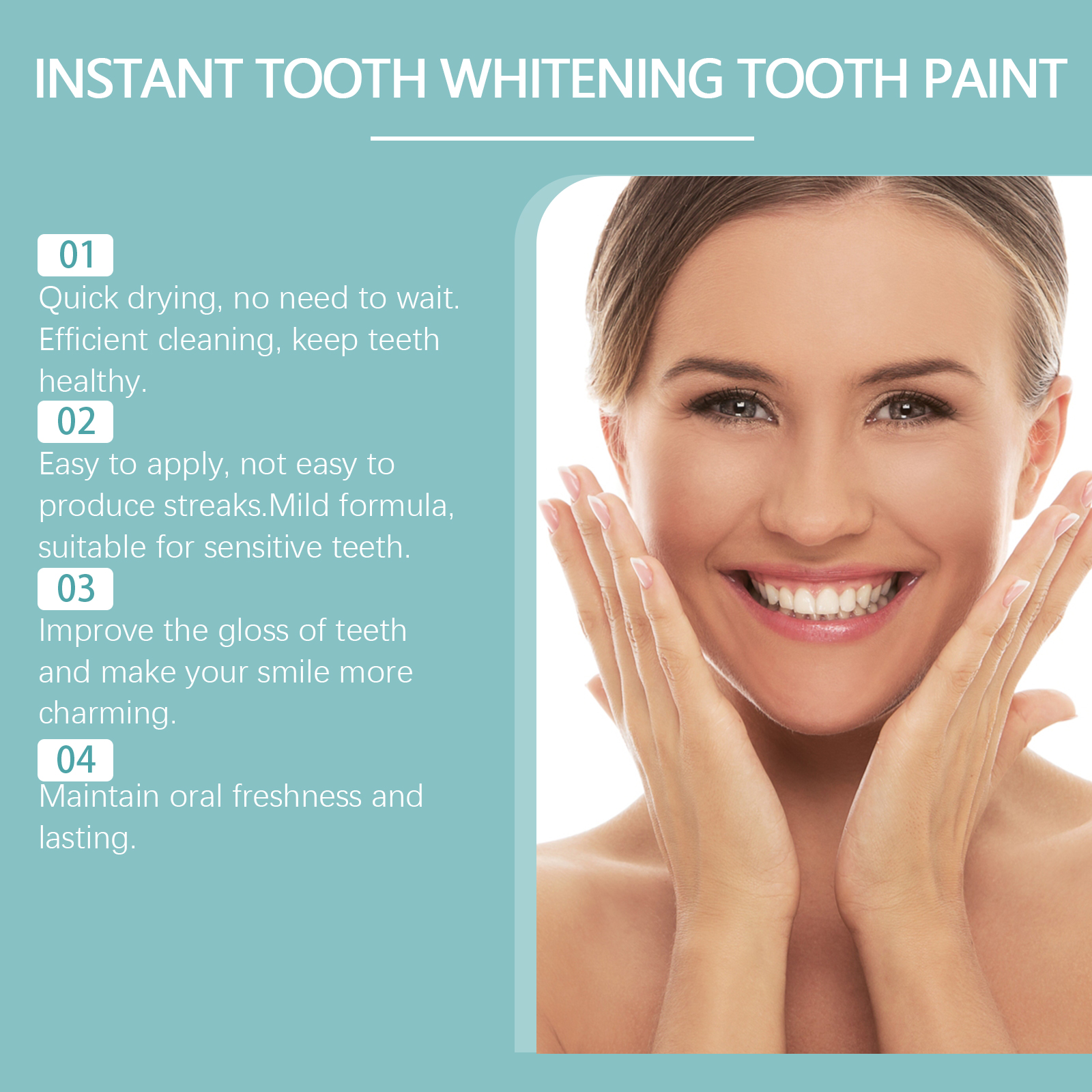 Instant Teeth Whitening Paint  - огляд і ціна Teeth Whitening Instant