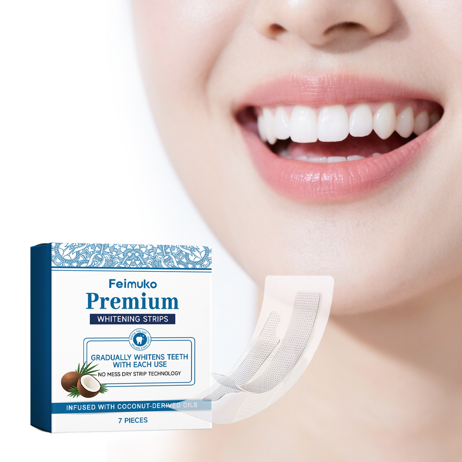 Feimuko Coconut Oil Teeth Whit - огляд і ціна Teeth Whitening With Coconut Oil