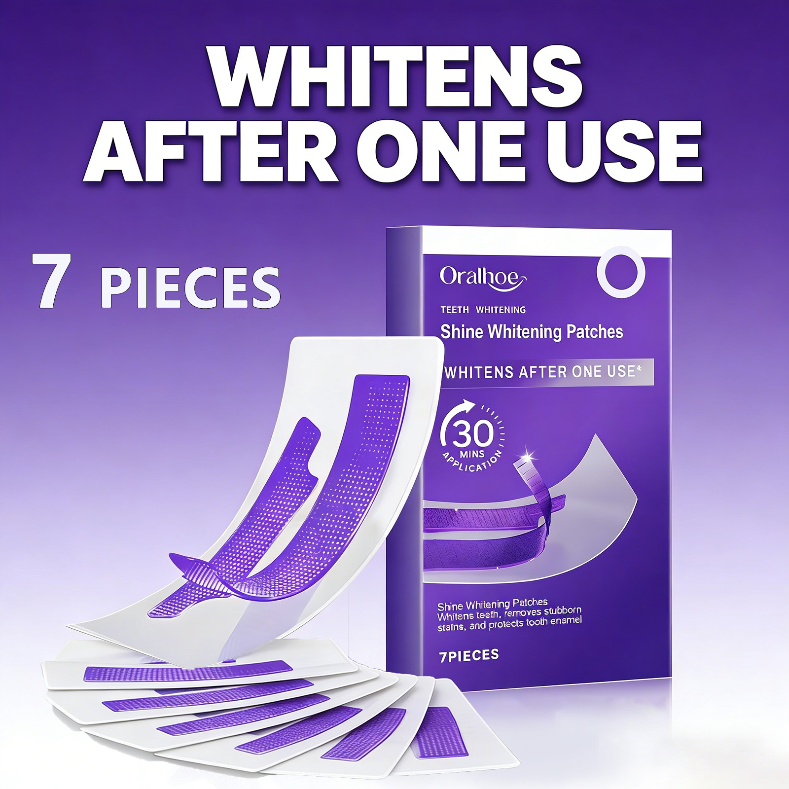 Purple Teeth Whitening Strips  - огляд і ціна Teeth Whitening Strips Crest