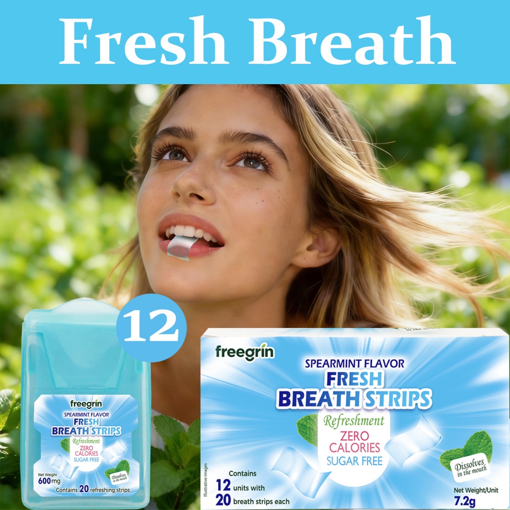 FREEGRIN Spearmint Flavored Fr - огляд і ціна Teeth Whitening Instant