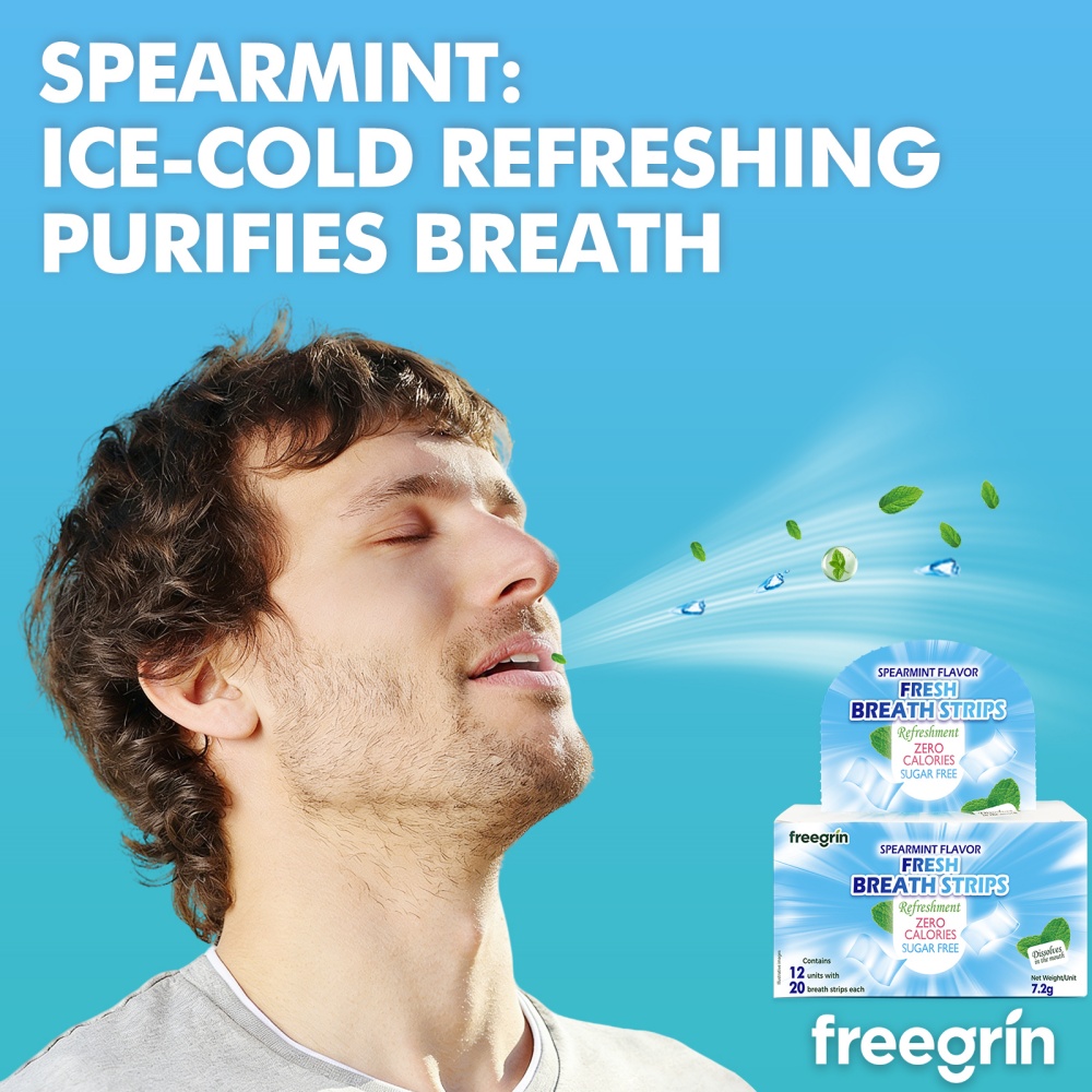 FREEGRIN Spearmint Flavored Fr - огляд і ціна Teeth Whitening Instant