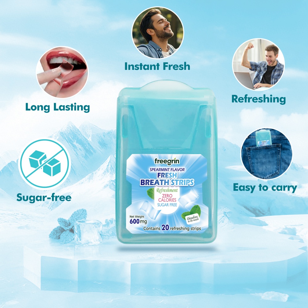 FREEGRIN Spearmint Flavored Fr - огляд і ціна Teeth Whitening Instant