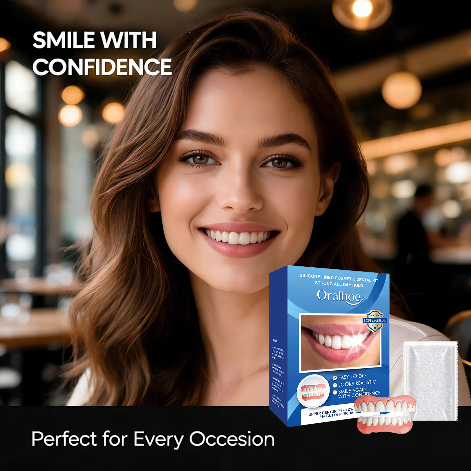 Silicone Lined Cosmetic Dental - огляд і ціна Teeth Whitening Instant