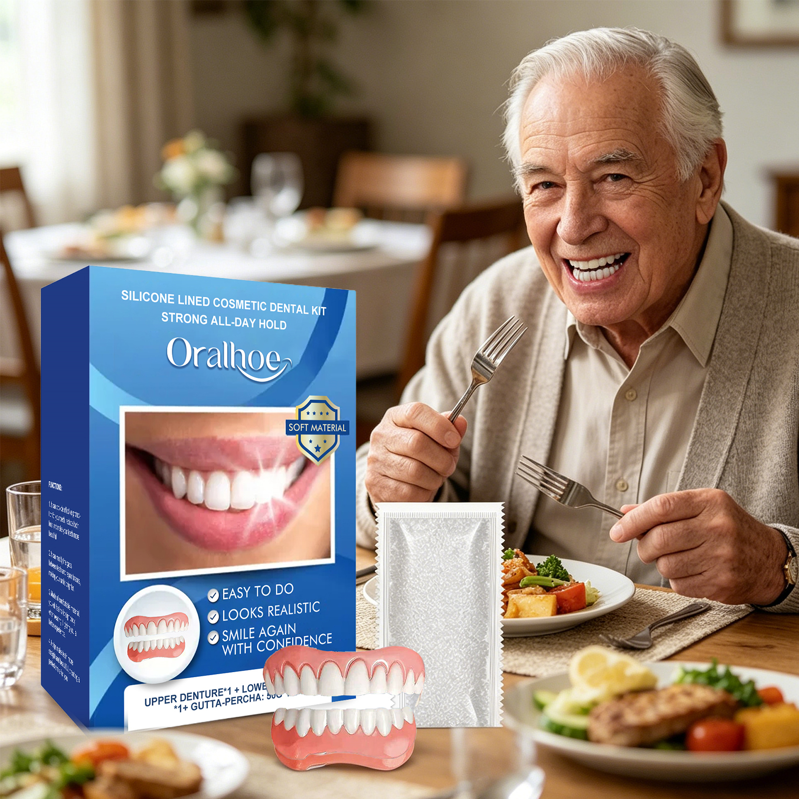 Silicone Lined Cosmetic Dental - огляд і ціна Teeth Whitening Instant