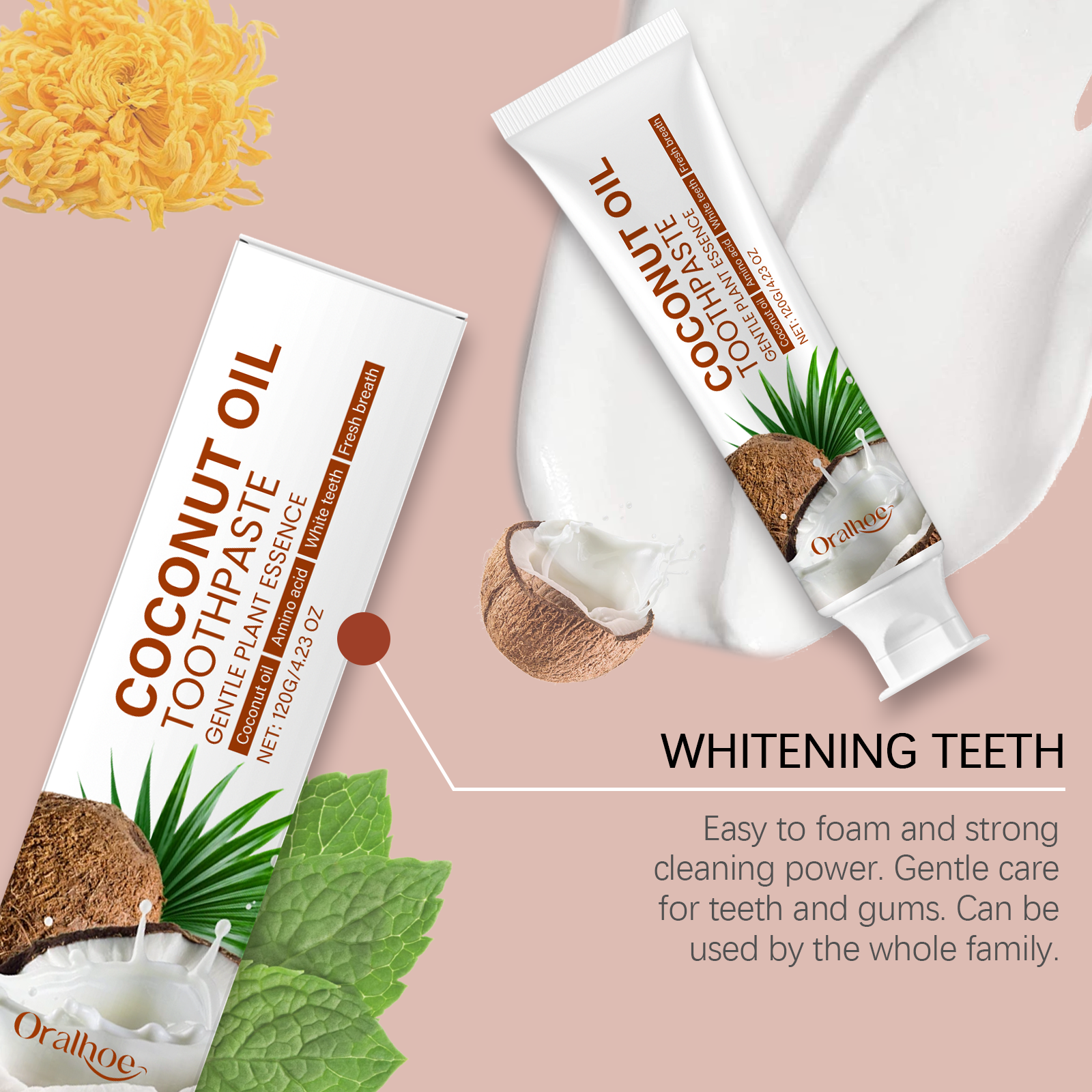 Coconut Oil Toothpaste Teeth W - огляд і ціна Teeth Whitening With Coconut Oil