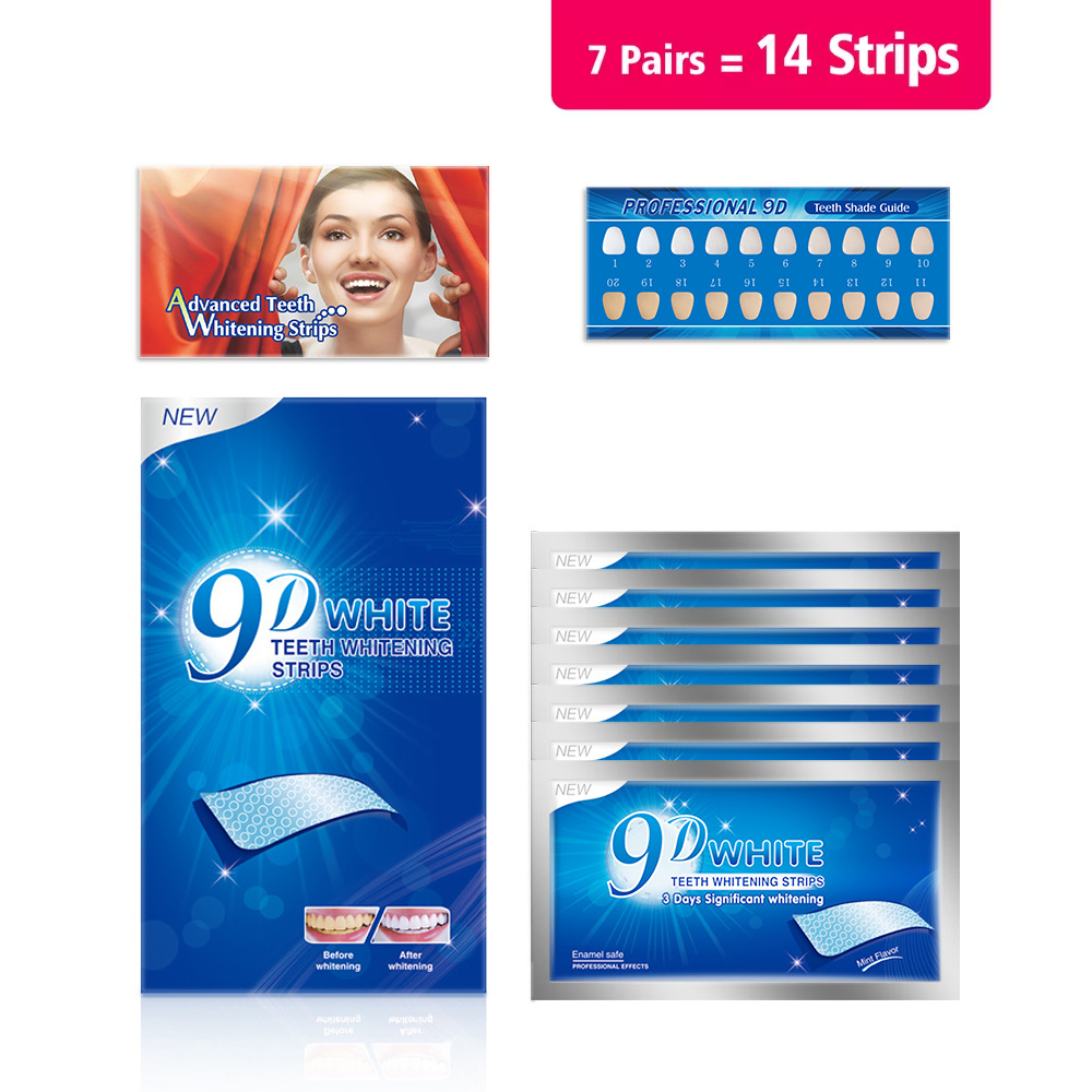 3D/5D/9D Teeth Whitening Strip - огляд і ціна Teeth Whitening Strips Crest