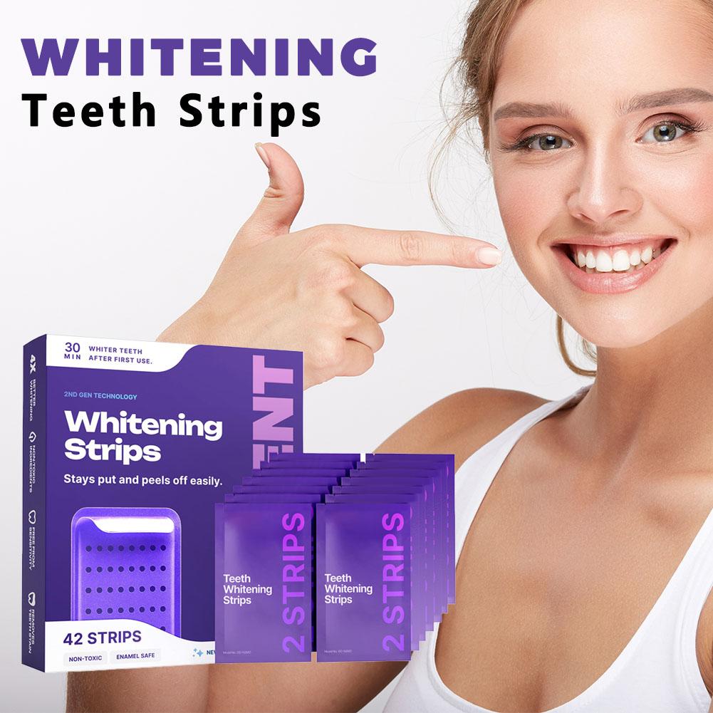 42 Strips Purple Teeth Whiteni - огляд і ціна Teeth Whitening After Care