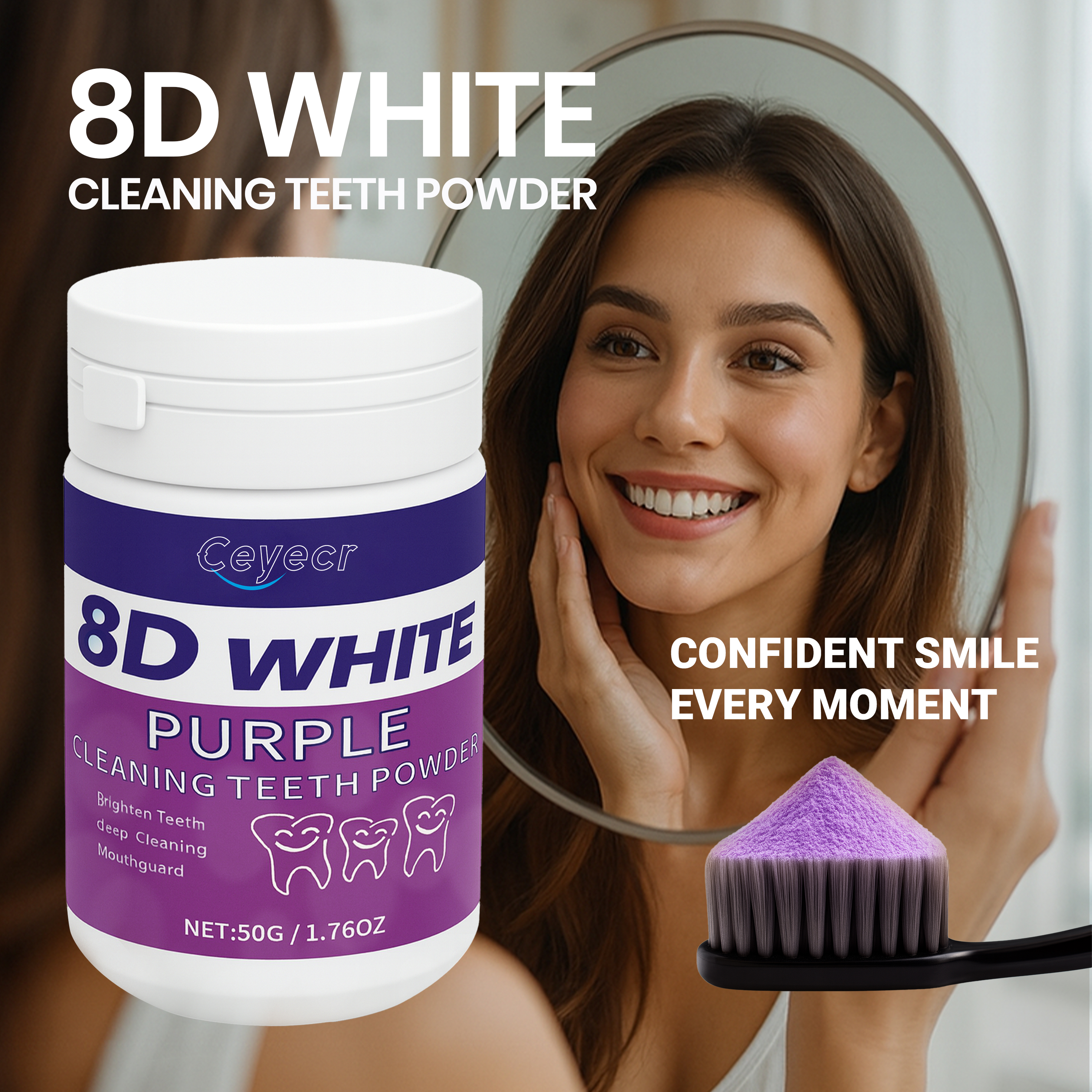 8D white Teeth Whitening Powde - огляд і ціна Teeth Whitening Instant