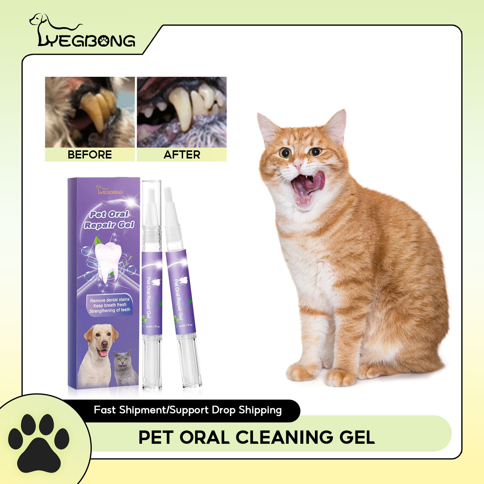 Pet Oral Repair Gel Puppy Tart - огляд і ціна Teeth Whitening Session