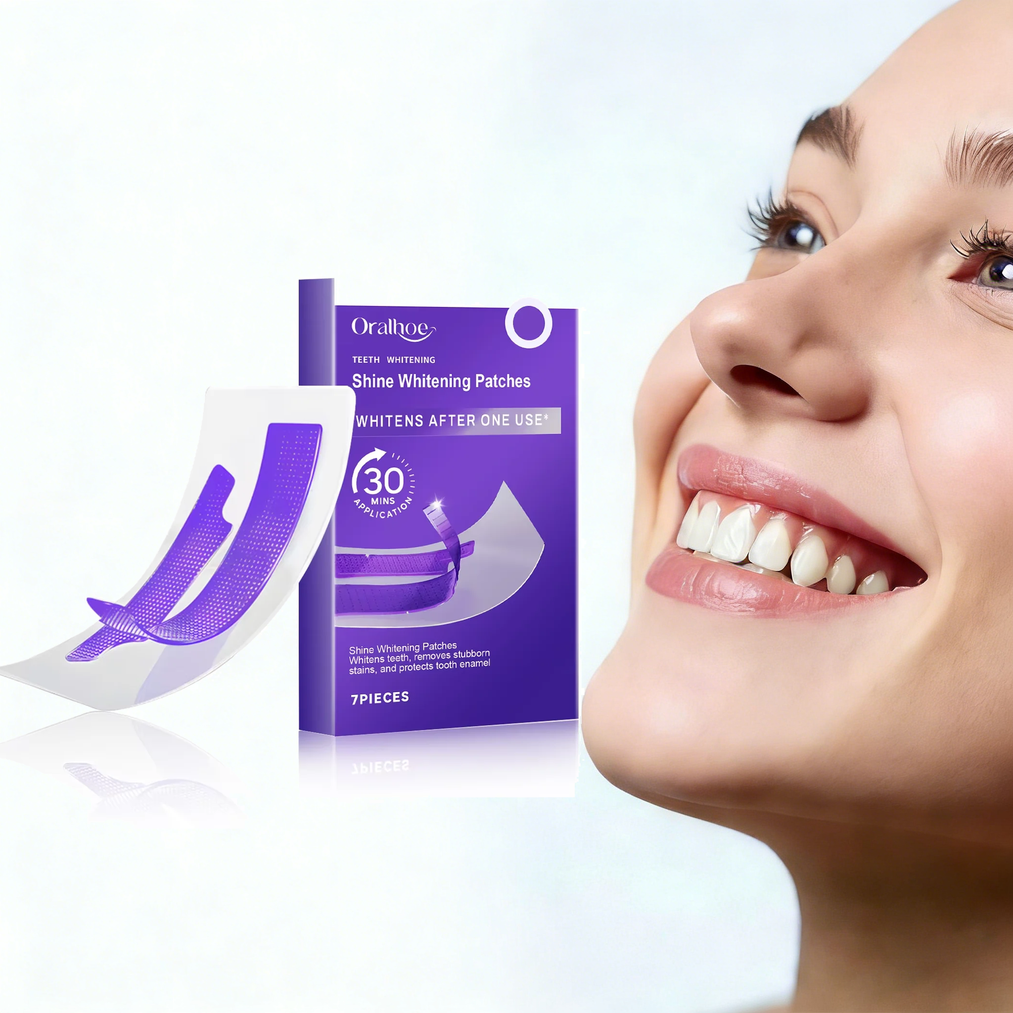 Purple Teeth Whitening Strips  - огляд і ціна Teeth Whitening Strips Crest