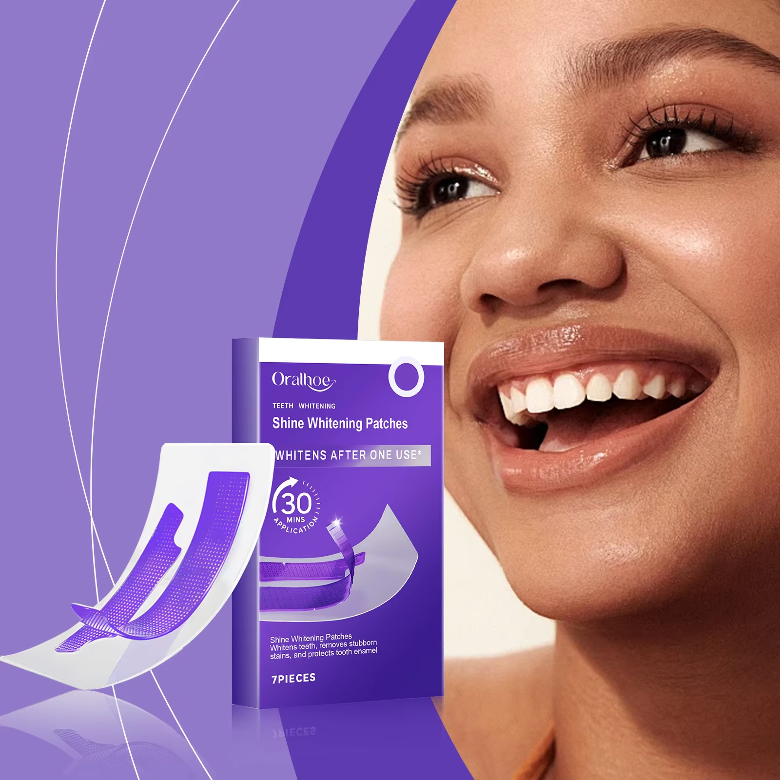 Purple Teeth Whitening Strips  - огляд і ціна Teeth Whitening Strips Crest