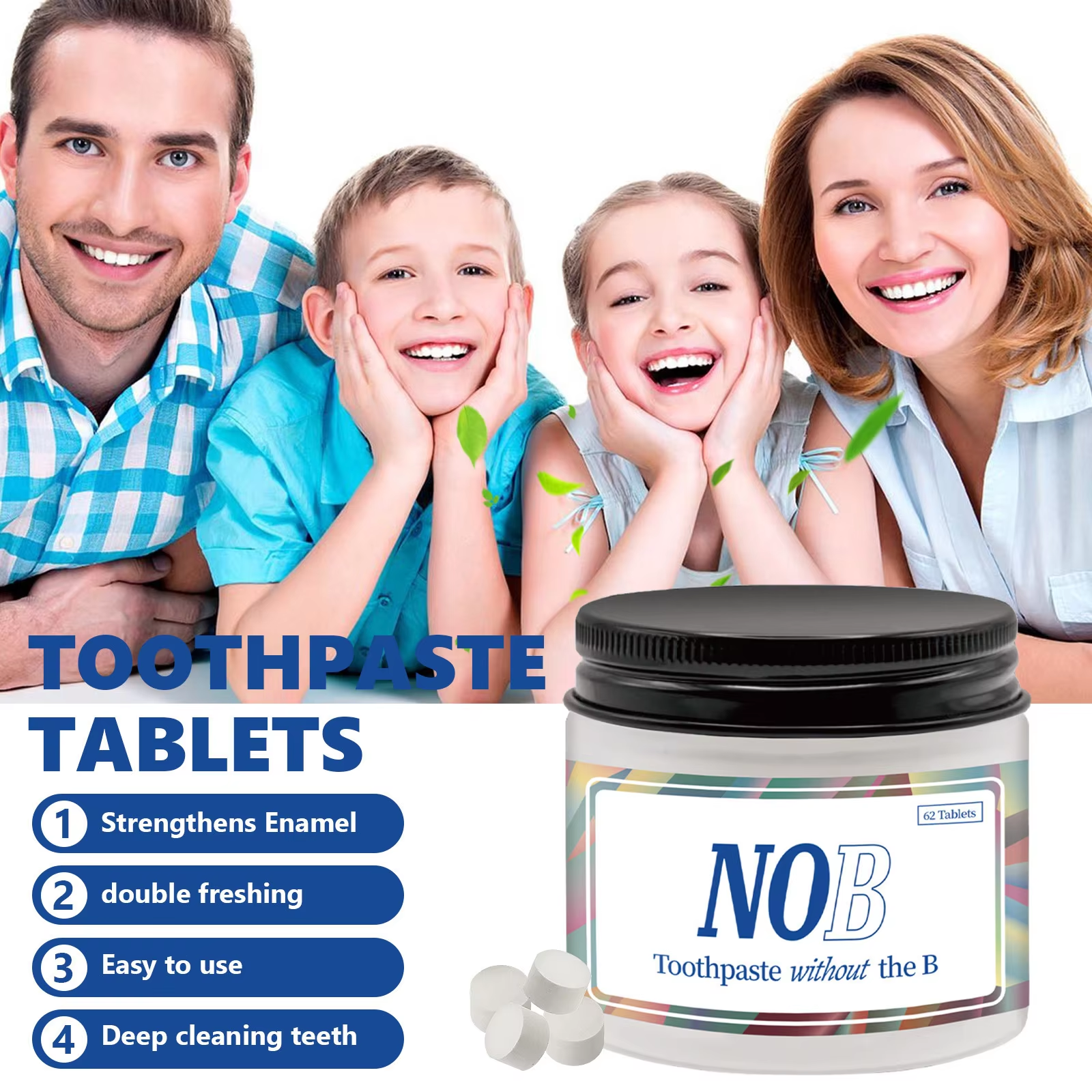 NOBS Toothpaste Tablets - Nano - огляд і ціна Teeth Whitening With Coconut Oil