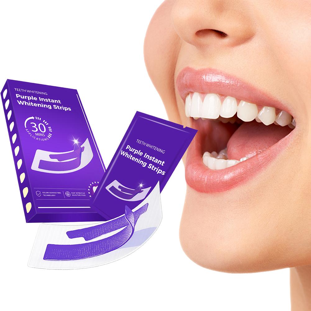 42Pairs Purple Teeth Whitening - огляд і ціна Teeth Whitening Strips Crest