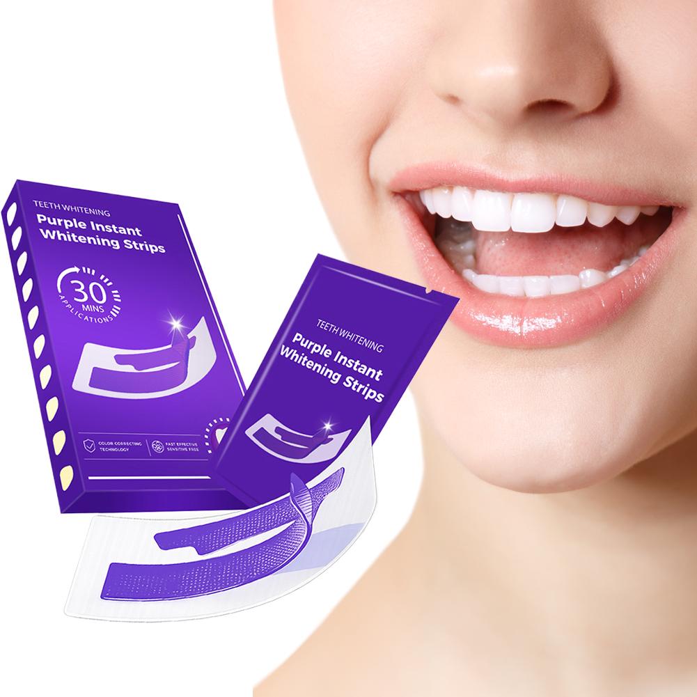 42Pairs Purple Teeth Whitening - огляд і ціна Teeth Whitening Strips Crest