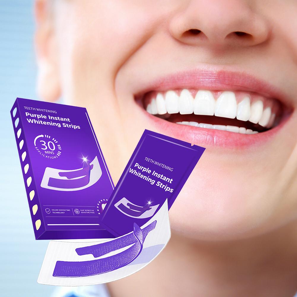 42Pairs Purple Teeth Whitening - огляд і ціна Teeth Whitening Strips Crest