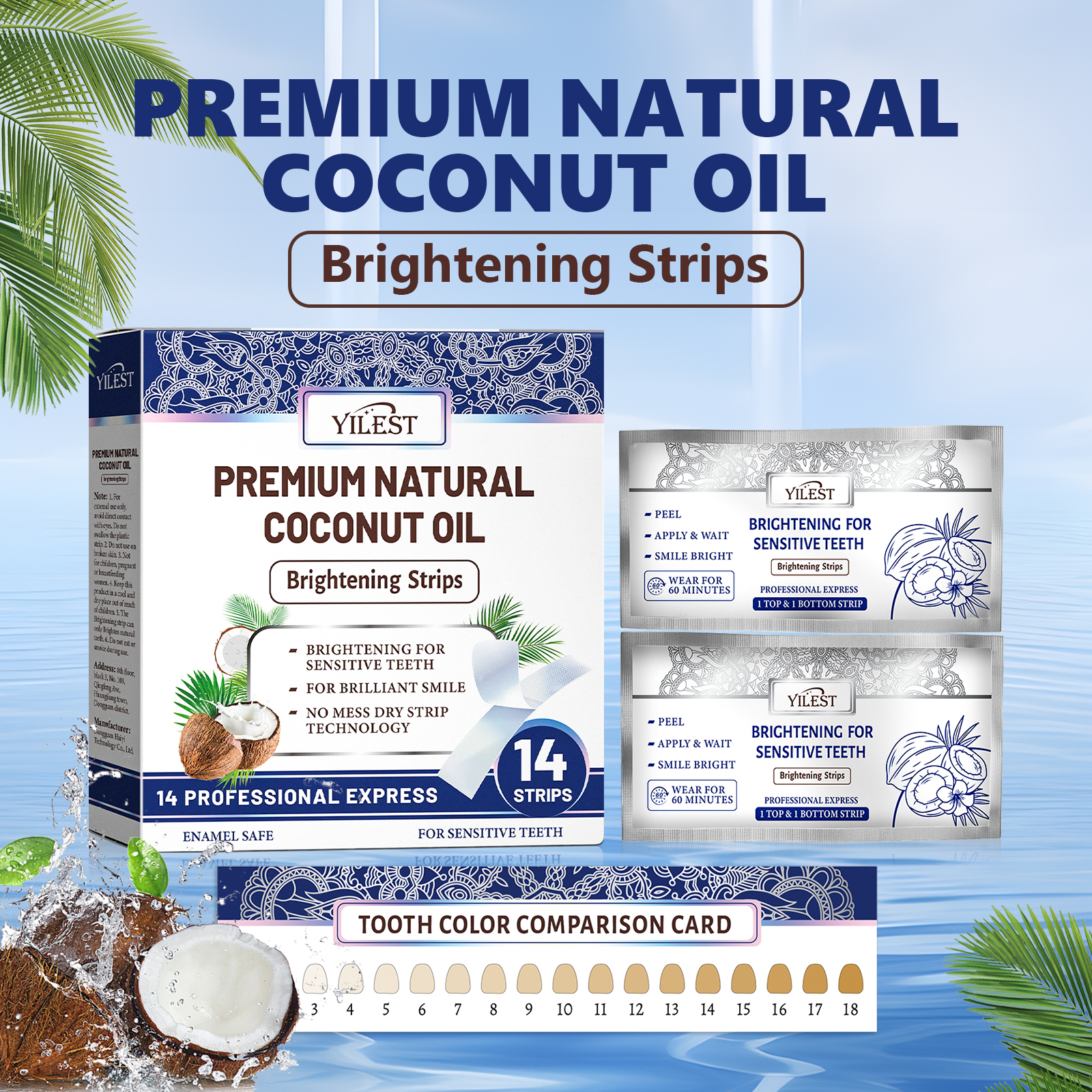 Teeth Whitening Strips 14pcs C - огляд і ціна Teeth Whitening Strips Crest