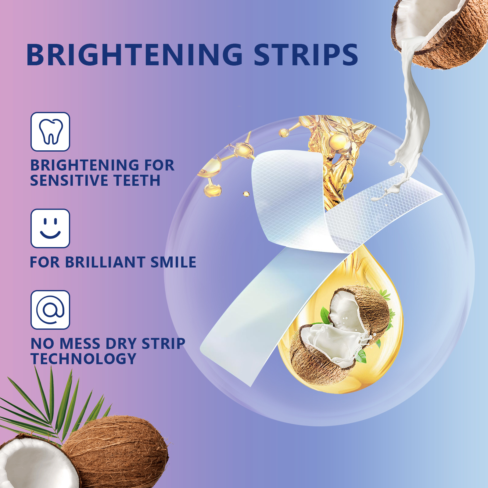 Teeth Whitening Strips 14pcs C - огляд і ціна Teeth Whitening Strips Crest